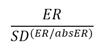 Fórmula do índice de sharpe modificado por Israelsen